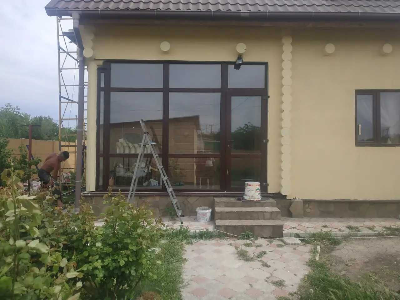 Фасадные работы, отделка фасада, покраска фасада, утепление