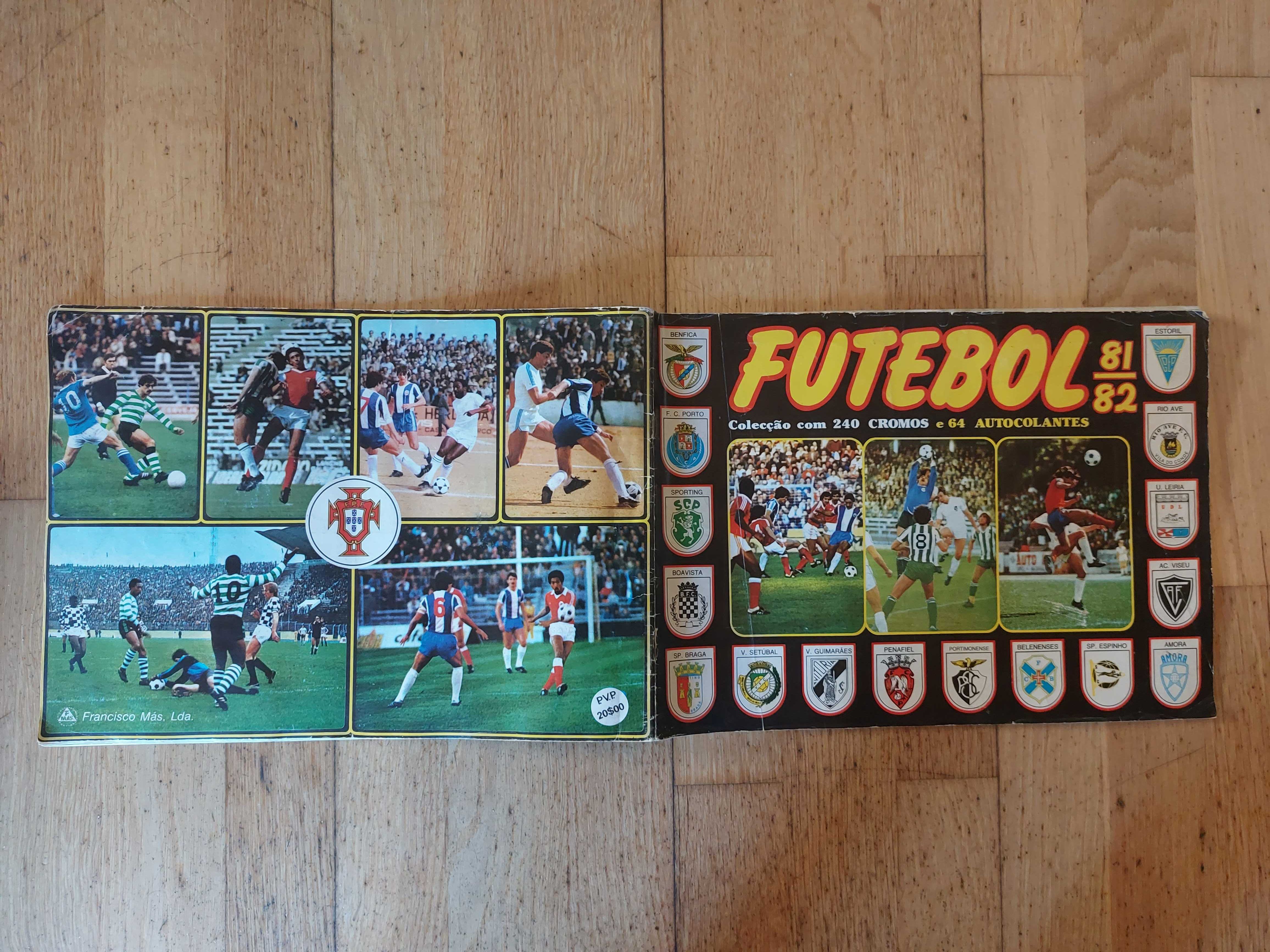 Caderneta de cromos "Futebol 81-82" - Completa
