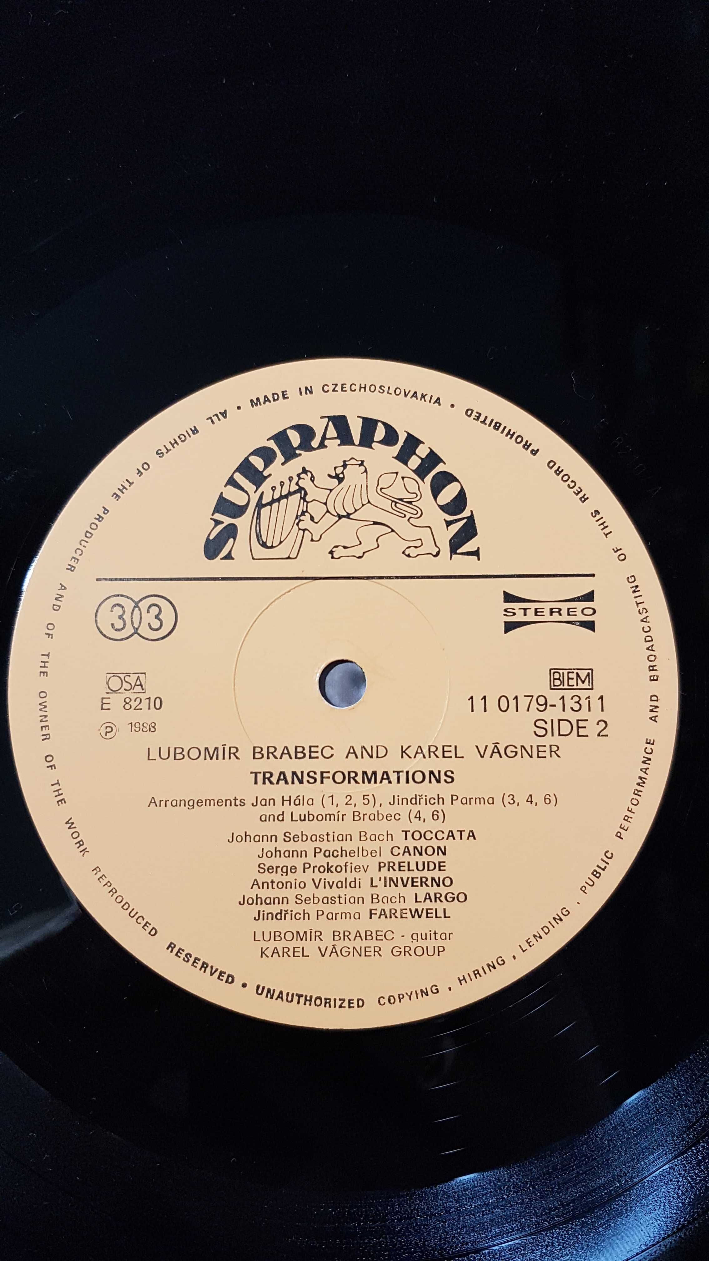 Пластинка виниловая Любомир Брабек и Карел Вагнер (Чехия), 1989 год