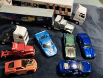 Zestaw autek kolekcjonerskich Hot Wheels, Matchbox, ciężarówki
