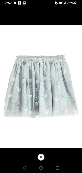 Spódnica tiulowa z cekinami h&m