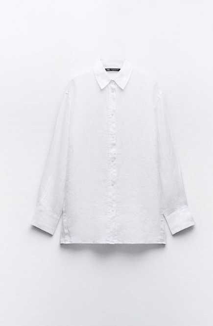 Костюм zara XS-S-M-L-XL штаны брюки рубашка лён льон