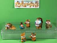 Kinder ferrero figurki vintage z serii : Koty Egipskie, 1998 r.+kart.