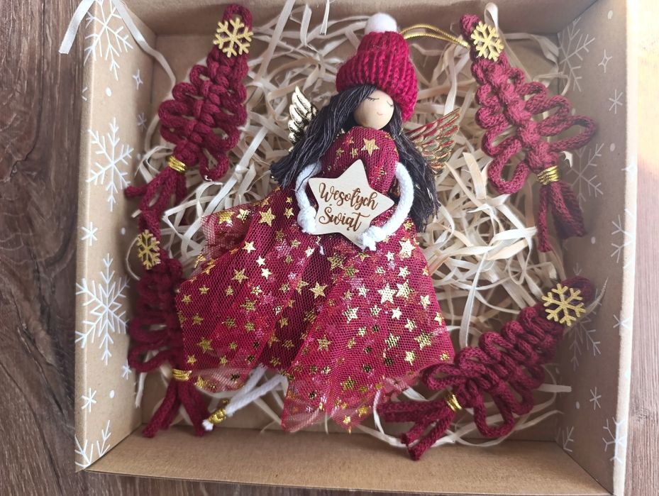 Aniołki na choinkę dla dzieci prezent święta Bożego Narodzenia Mikołaj