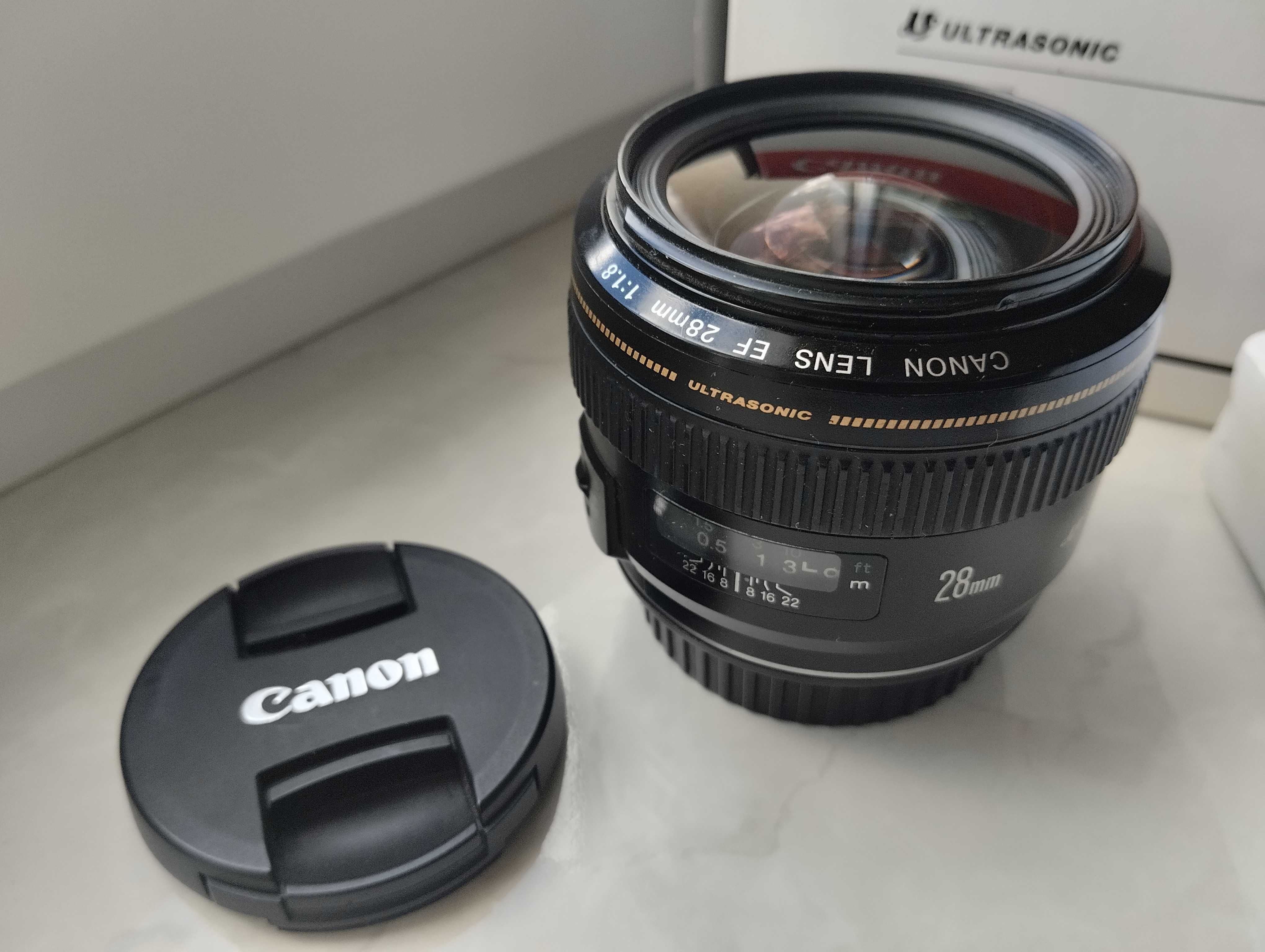 Обєктив Canon EF 28mm f/1.8 USM фікс. Заводський комплект