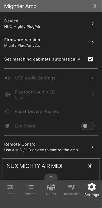 Amplificador NUX Mighty Air combo