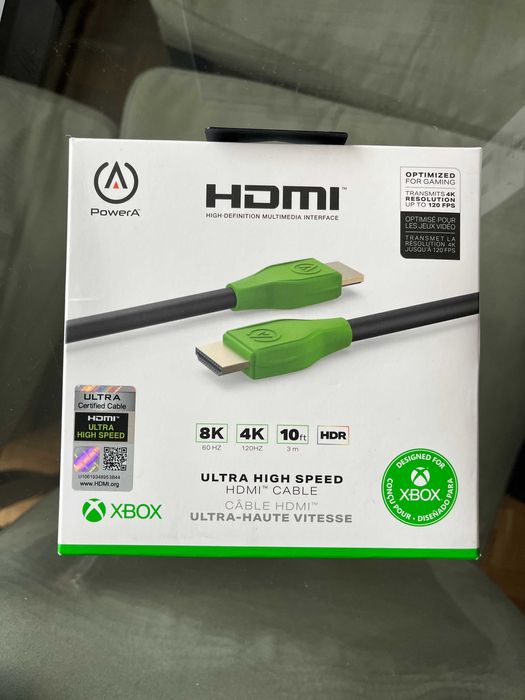 Kabel do konsoli Xbox HDMI 4K 8K PowerA Nowy Oryginalny