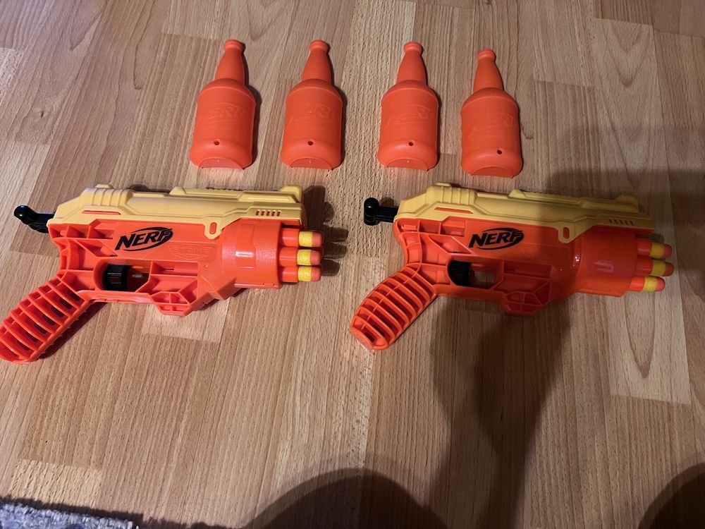 Nerf Alpha Strike + strzałki i butelki