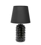 Lampa ceramiczna czarna Glamour 40 cm