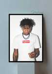 Nba Youngboy x Supreme plakat w ramce obraz a3 OPIS