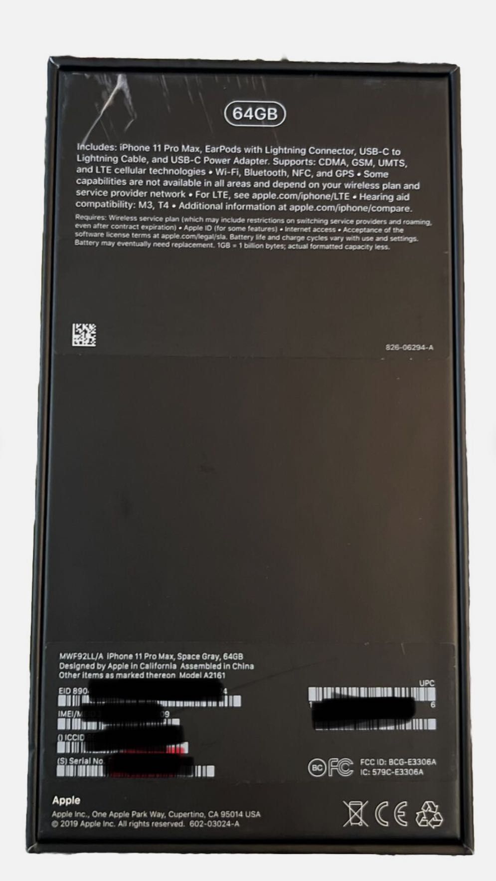 iPhone 11 Pro Max Space Gray 64GB c/ fatura