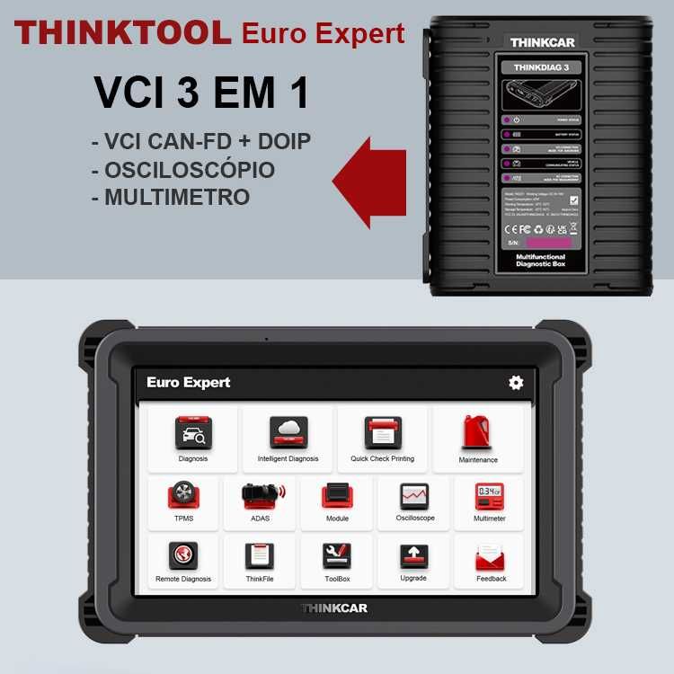 ThinkCar Euro Expert Máquina Diagnóstico OBD Programação Online (NOVO)