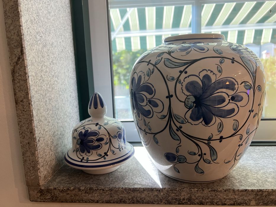 Pote alto Faiança pintado à mão - 1997