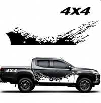 Zestaw naklejek na boki offroad 4x4 hilux L200 navara raptor pickup