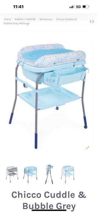 Banheira da chico com trocador (azul)
