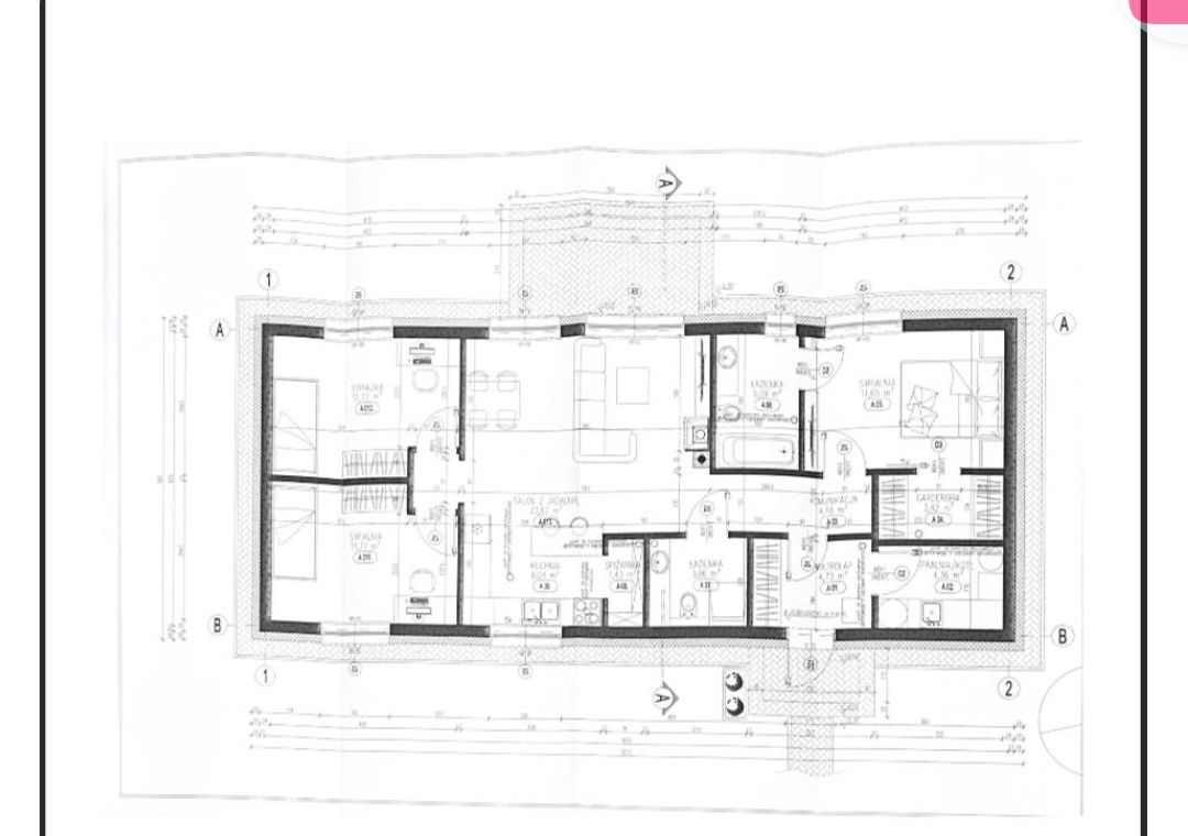 Dom jednorodzinny powierzchnia zabudowy 116,07 m2