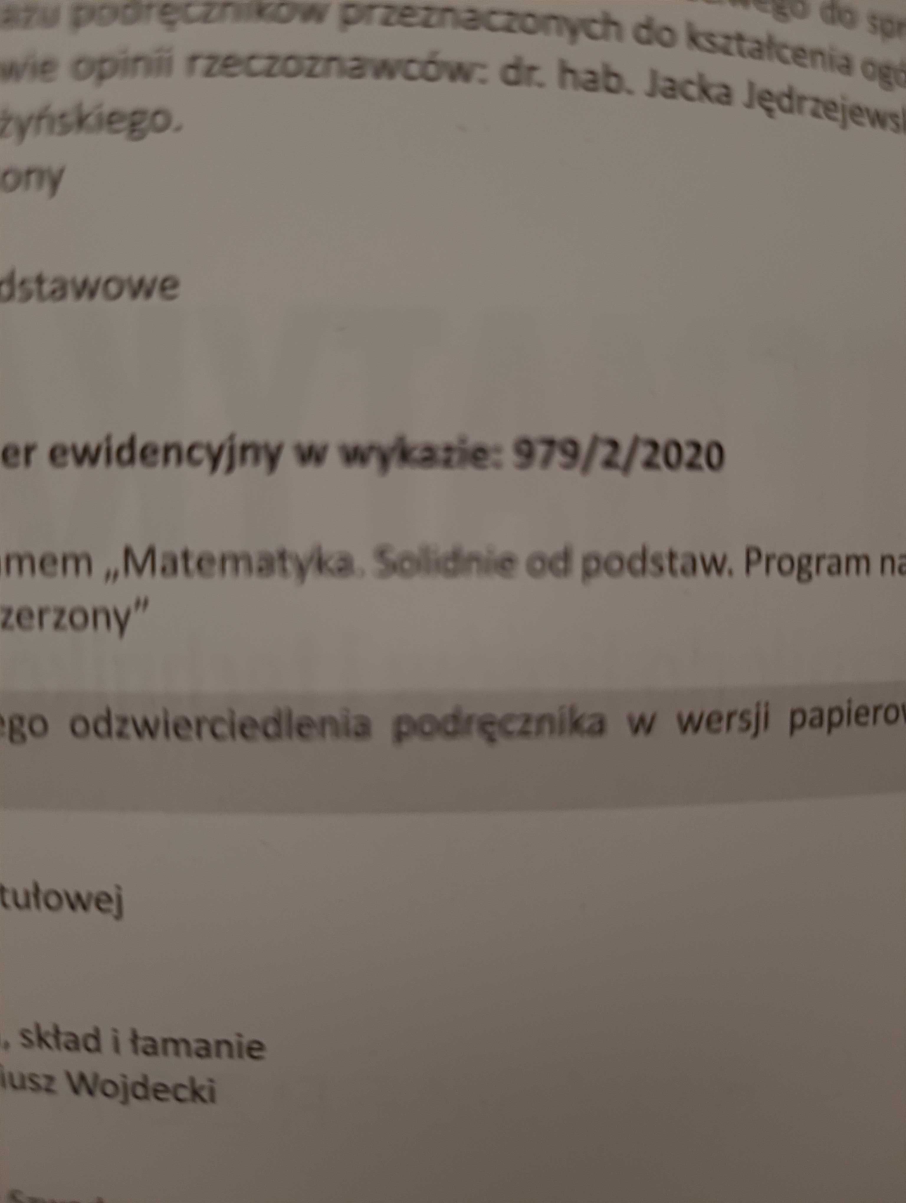 Matematyka 2 podręcznik, zakres rozszerzony