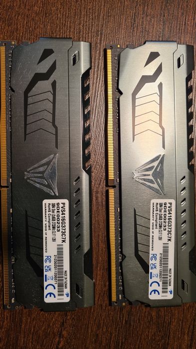 Pamięć RAM Patriot Viper Steel DDR4 16GB (2x8GB) 3733MHz CL17