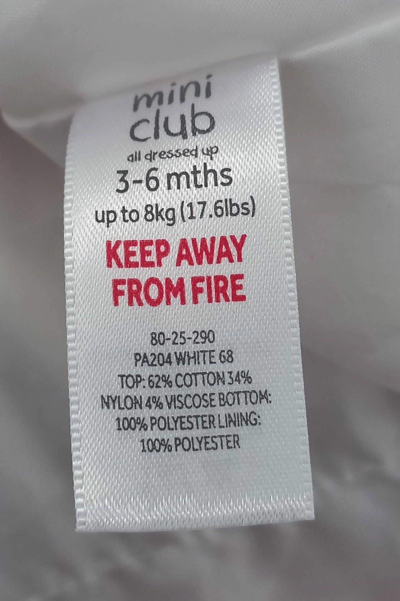 Biała różowa sukienka 62 68 74 koronka kokarda tiul Mini Club chrzest
