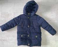 Зимняя теплая куртка Beneton, с капюшоном на ребенка 3-4 года/рост 90