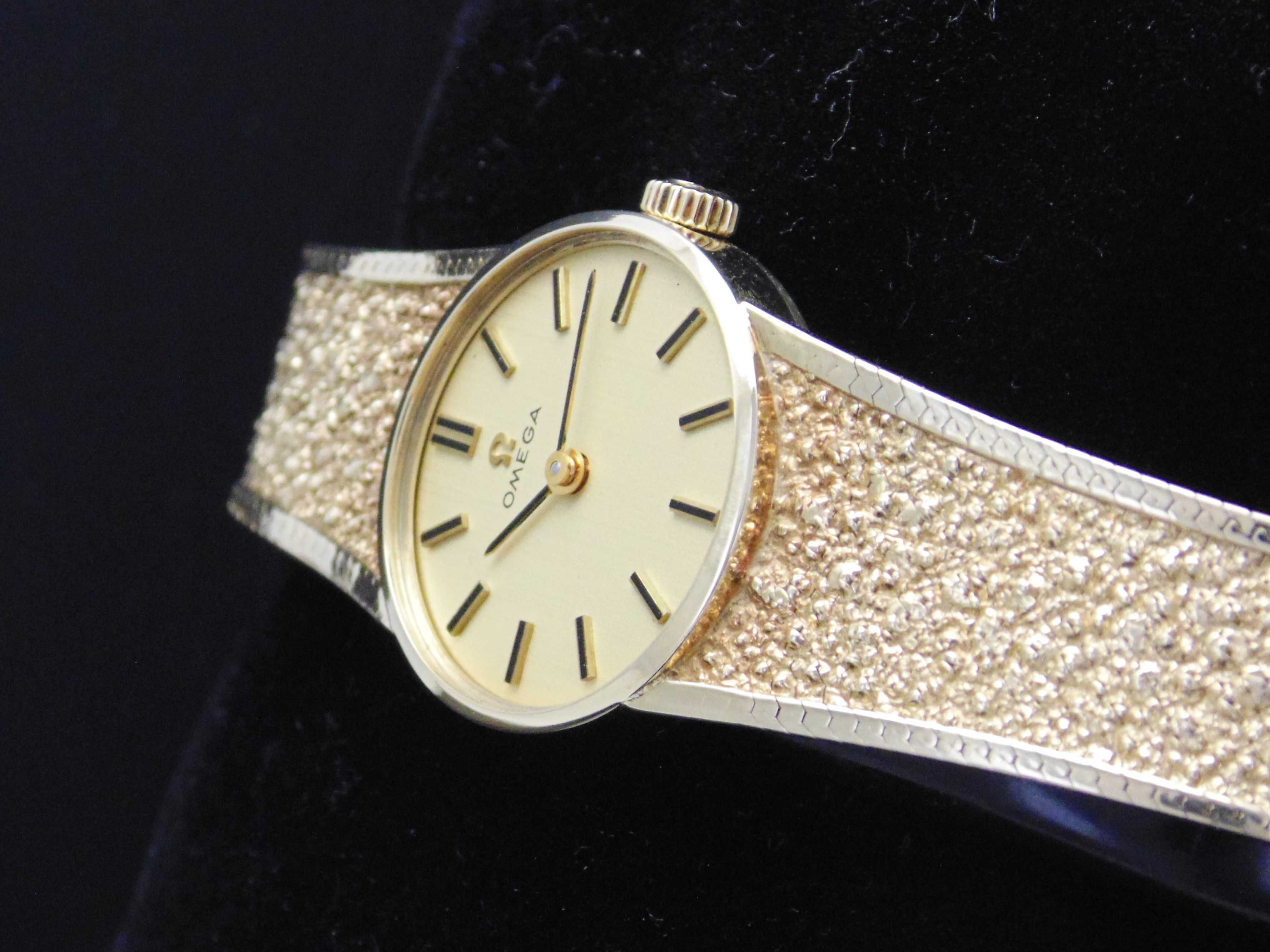 Złota Omega Złota Bransoleta Cal.620 (1) pr.375 9ct.rok prod.1972