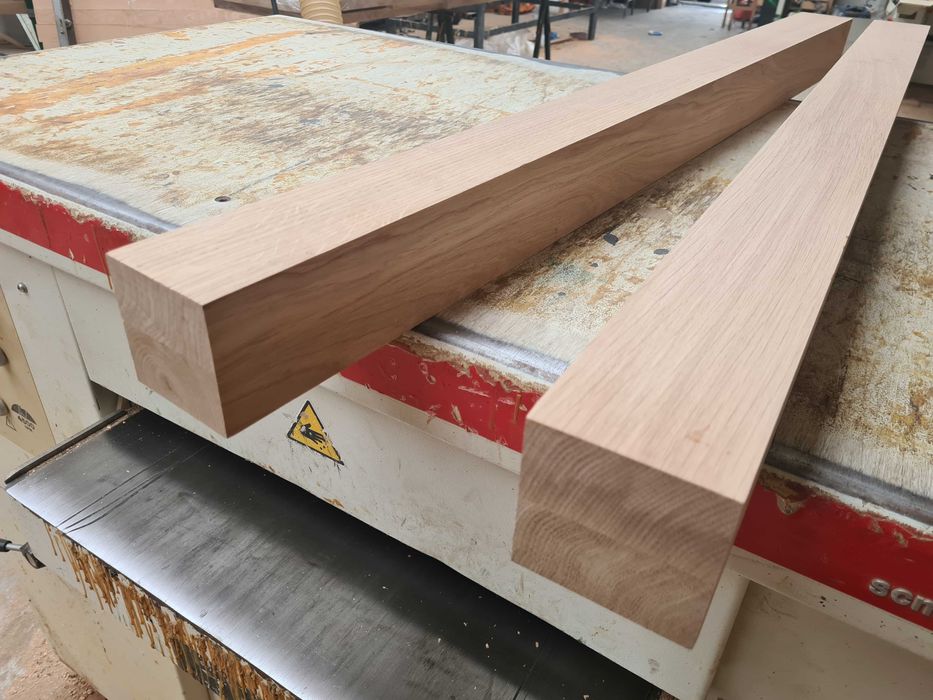 Kantówka Dębowa lita sucha 8x8cm, słupek dębowy poręcz kantówki dębowe