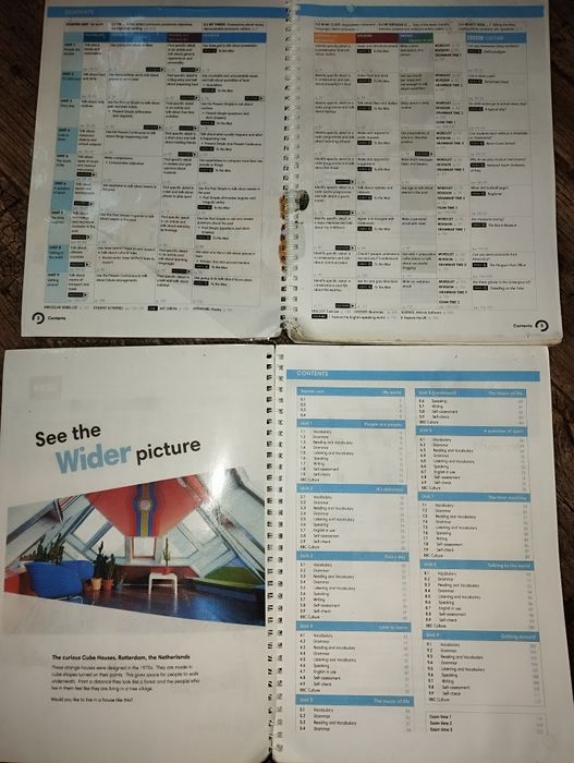Wider World 1 students, work book