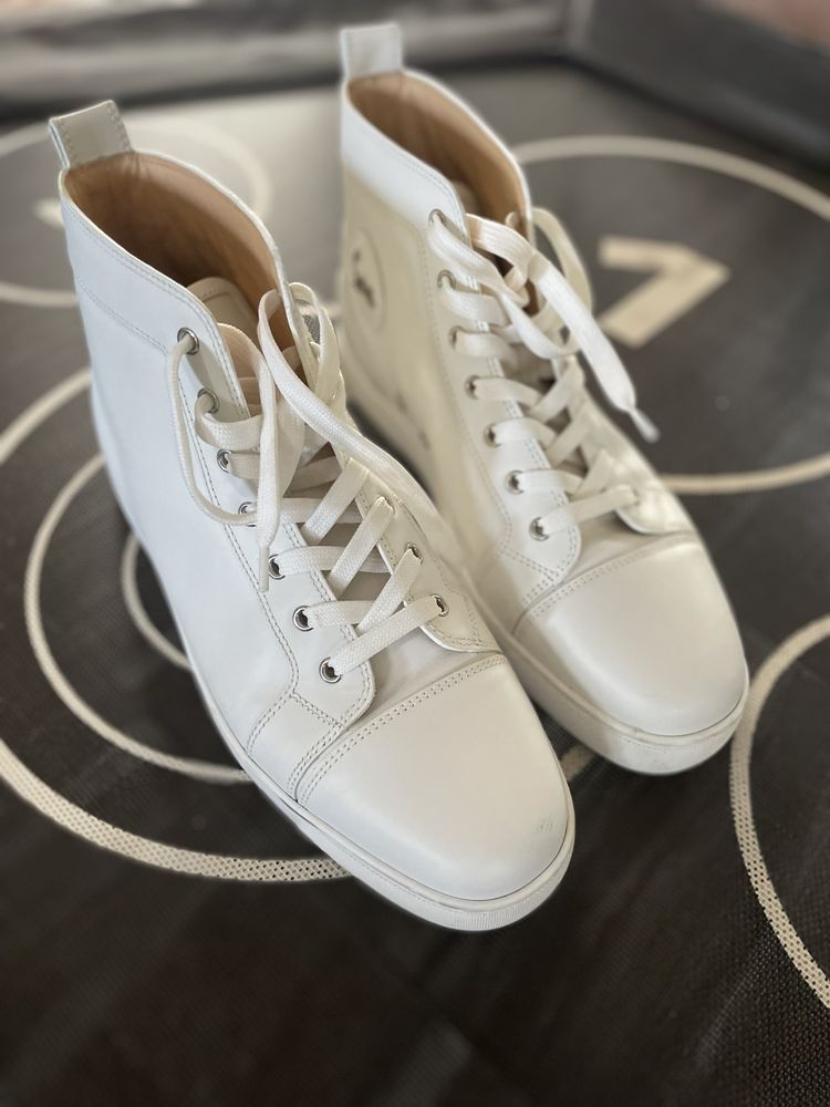 Christian Laboutin męskie wysokie białe trampki rozmiareu 45