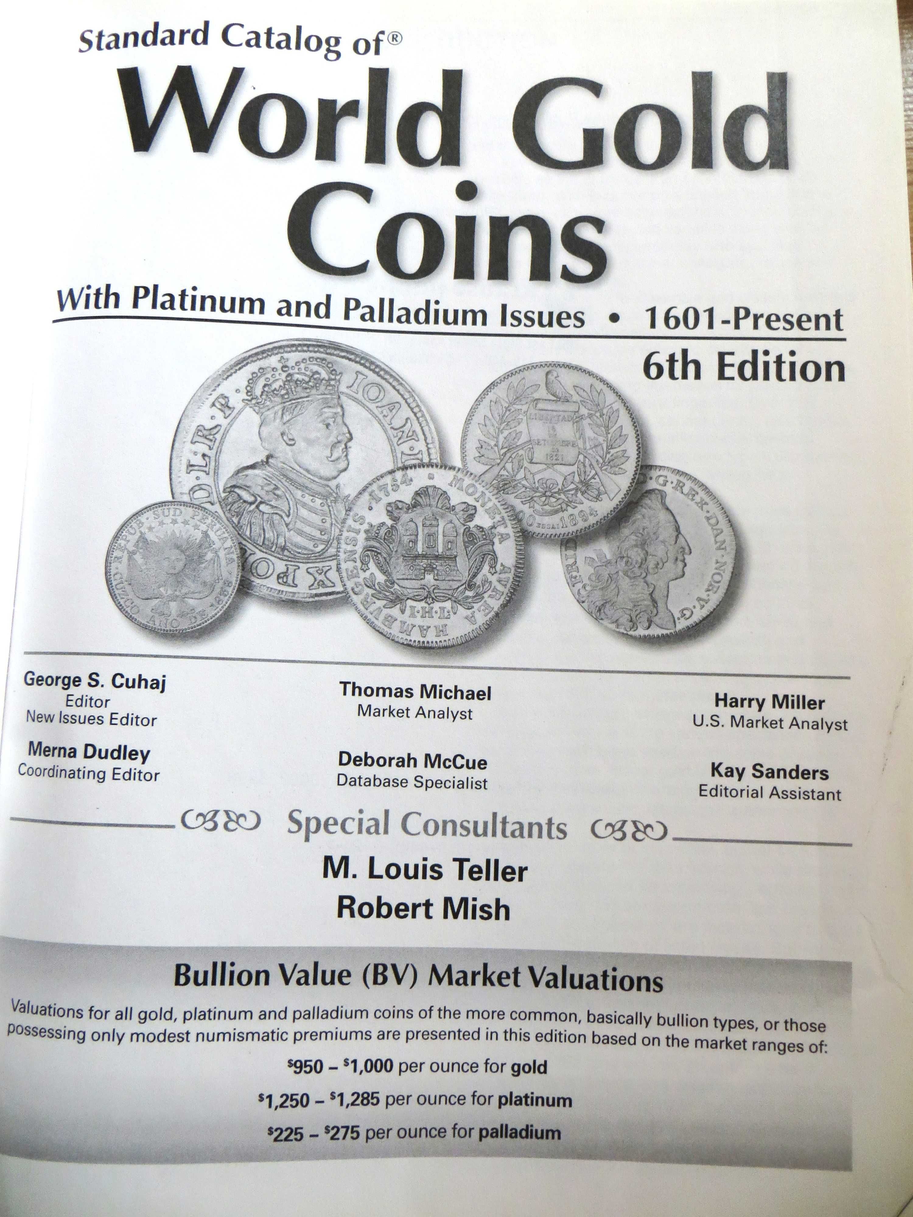 Katalog "World gold coins" 6-ta edycja