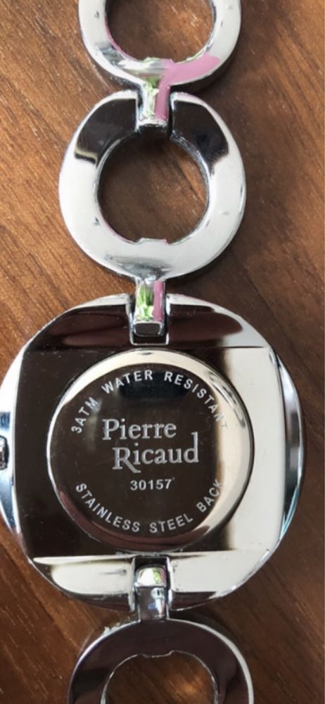 Srebrny zegarek Pierre Ricaud