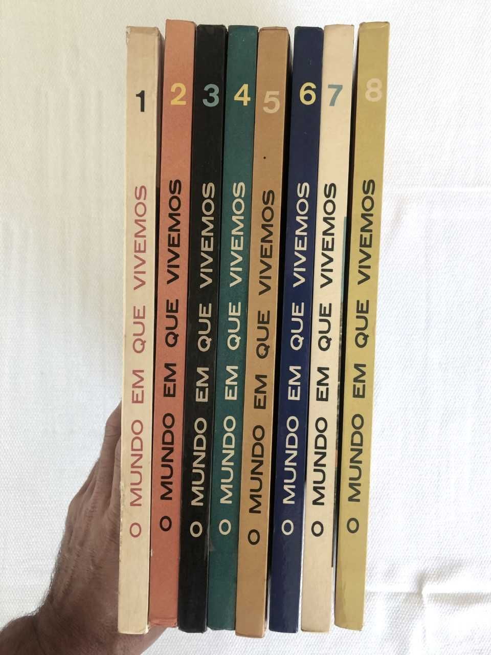 Colecção completa - O Mundo em que vivemos, 8 volumes, verbo juvenil