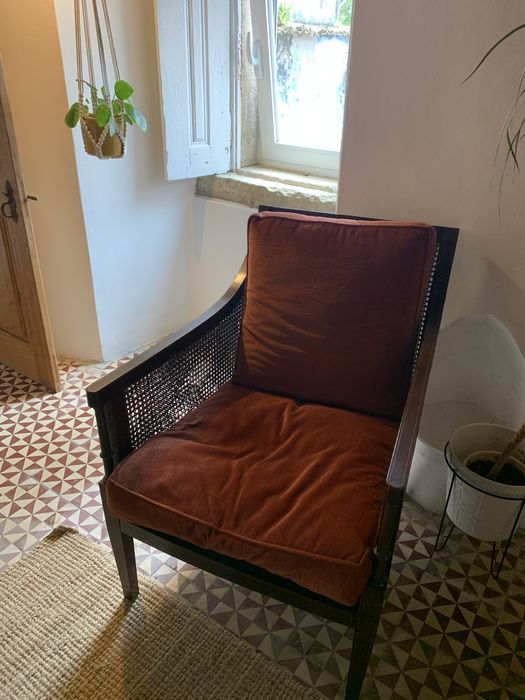 Cadeirão de palhinha