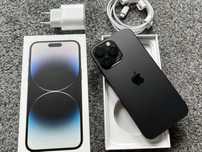 iPhone 14 Pro Max 256GB BLACK CZARNY Grafitowy Bateria 98%+ SZKŁO