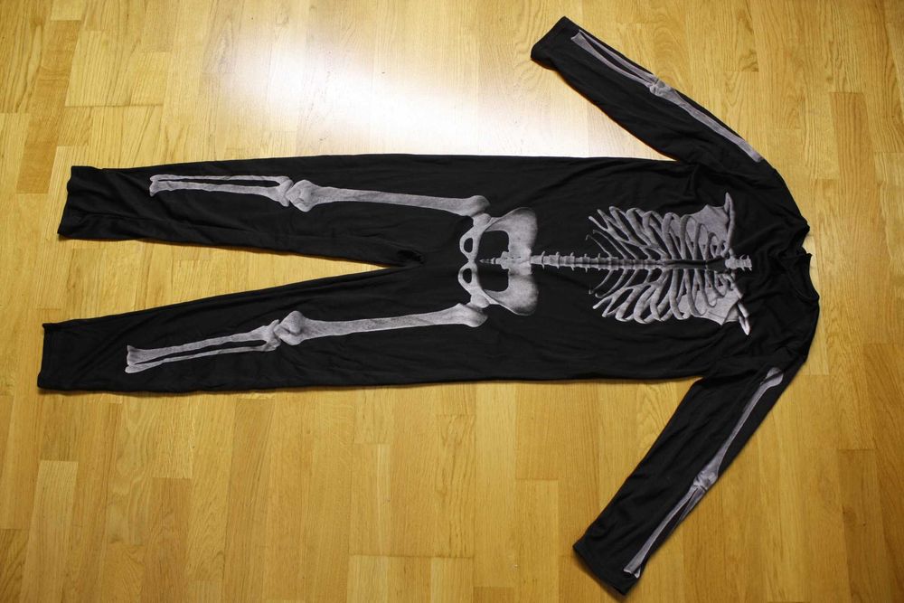 Яркий костюм зомби монстр скелет дьявол черт на  Хеллоуин