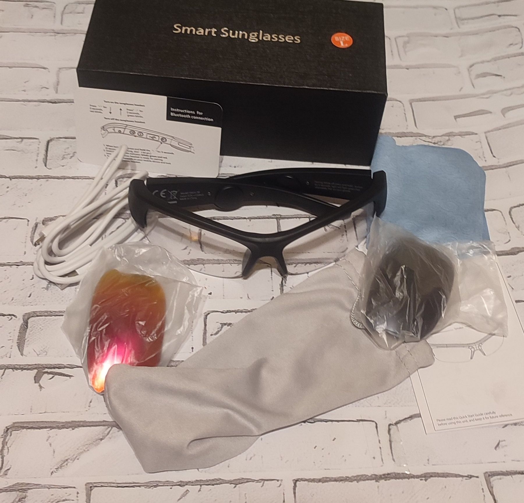 Смарт-очки Bluetooth Vision 5B. Розумні окуляри-гарнітура з мікрофоном