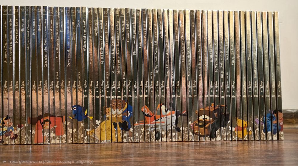 Złota kolekcja Książek Disneya 1 do 134 stan idealny