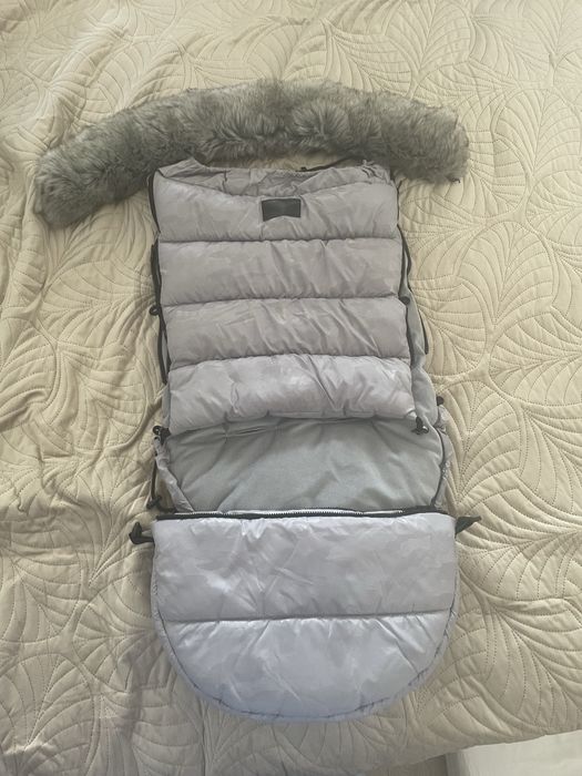 ŚPIWOREK do wózka szary EEVI 3w1