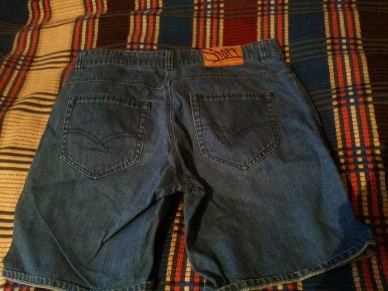 мужские летние брюки бренд Le Frog,шорты джинсовые   бренда STAFF