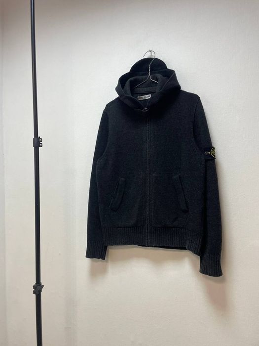 Шерстяное зип худи Stone Island