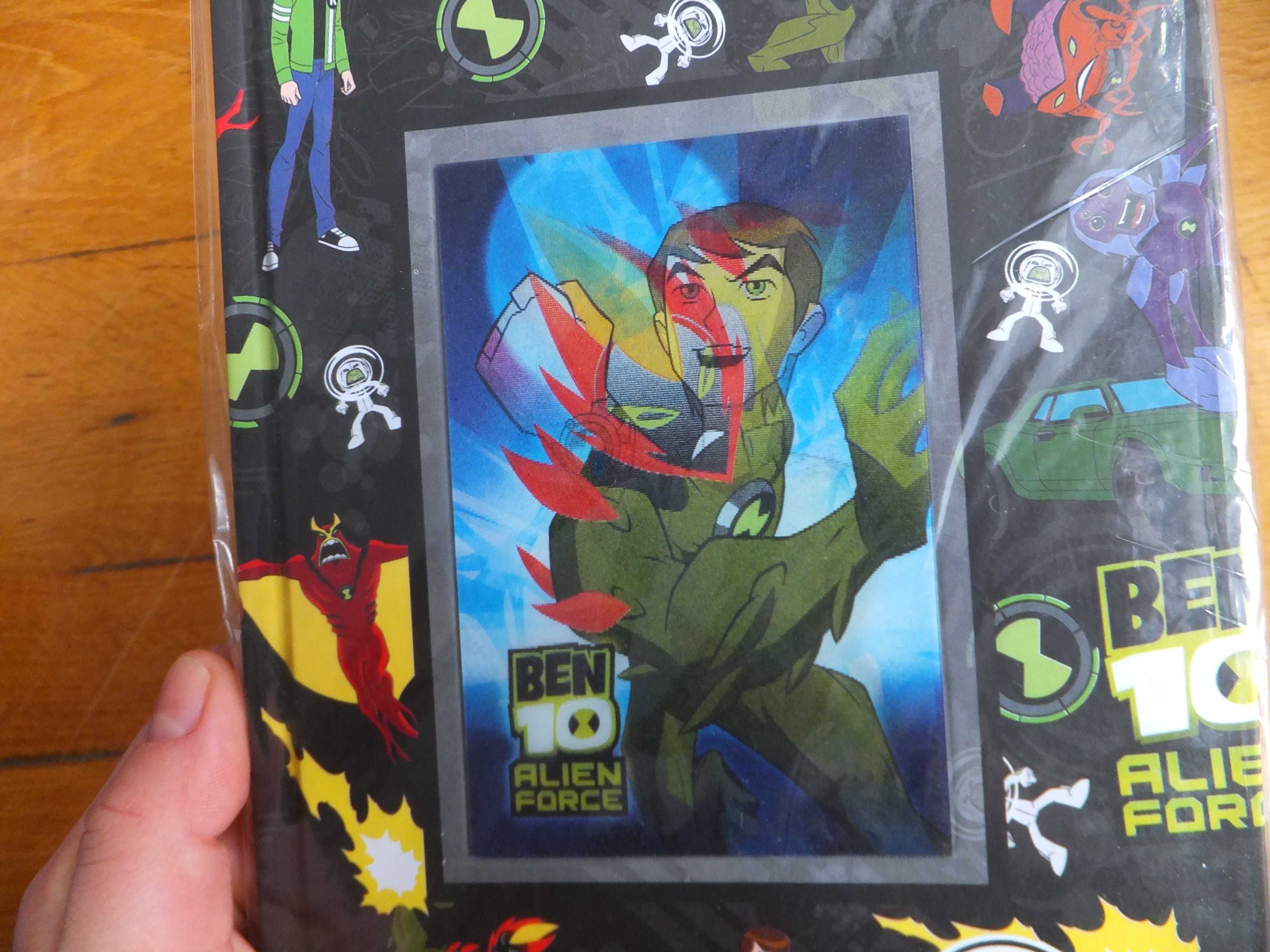 Nowy zeszyt BEN 10 Alien Force twarda okładka hologram A5 kreskówka