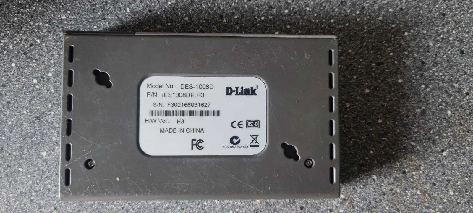 Хаб, cвіч (Switch) - D-Link DES-1008D 10/100 м/біт сек.