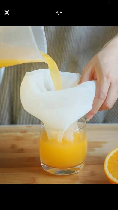 Saco filtro para bebidas vegetais e outras bebidas, novo e embalado