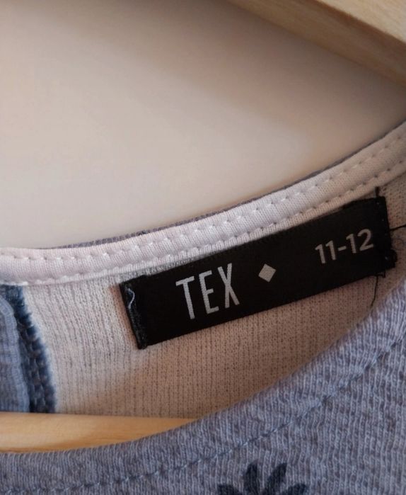 Vestido TEX, azul, Tamanho 11/12 anos, excelente estado. Usado uma vez