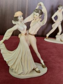 Art Deco- Figurki Par Tanecznych - 3 sztuki
