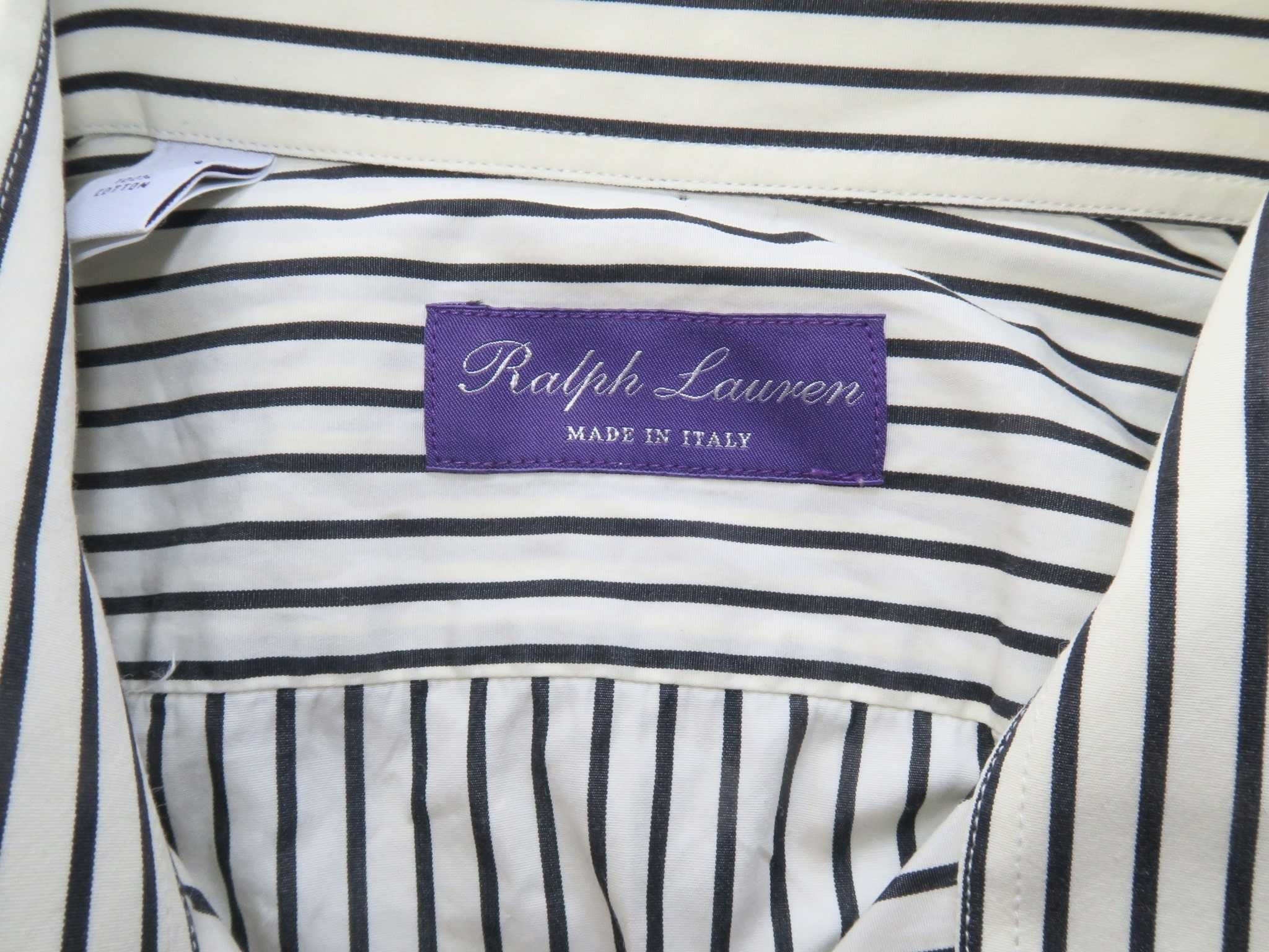 Polo Ralph Lauren  Purple Label koszula w paski bawełna S/M