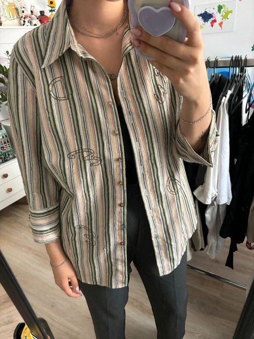 Koszula w paski wzorki literki diamenciki Bonita vintage