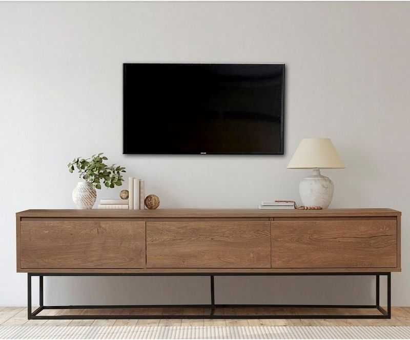 Szafka RTV pod telewizor Milo szuflady orzech 180x50x40 Kalune Design