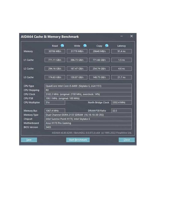 Материнская плата Asus H170 PRO GAMING (s1151)+ g3900+ 8gb ddr4