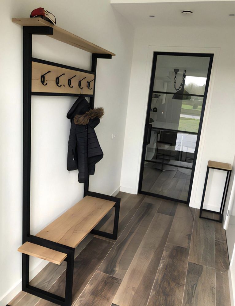 Zestaw wieszak z ławeczka loft