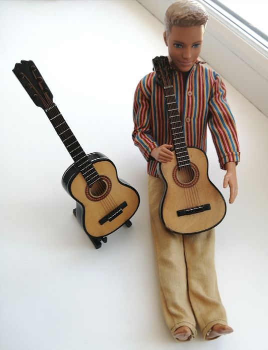 Гітара 15 см подарунок мініатюра гітари, для барбі